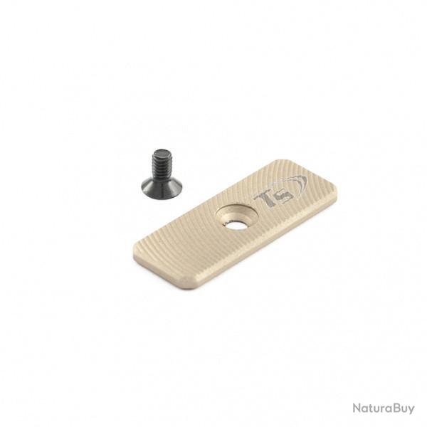 Bouton de d�verrouillage surdimensionn� trou central 42mmx16mm - TONI SYSTEM - Sable