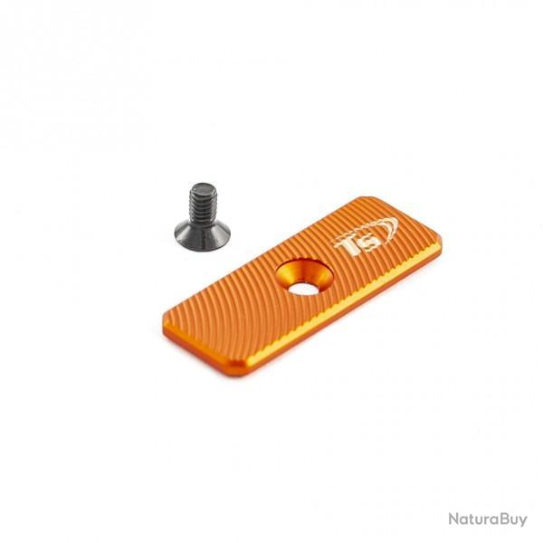 Bouton de d�verrouillage surdimensionn� trou central 42mmx16mm - TONI SYSTEM - Orange