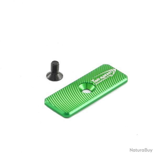 Bouton de d�verrouillage surdimensionn� trou central 42mmx16mm - TONI SYSTEM - Vert