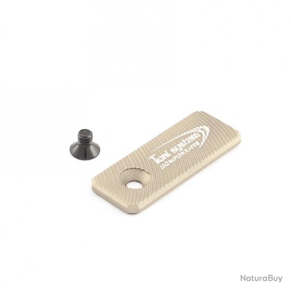 Bouton de d�verrouillage surdimensionn� trou lat�ral 42mmx16mm - TONI SYSTEM - Sable