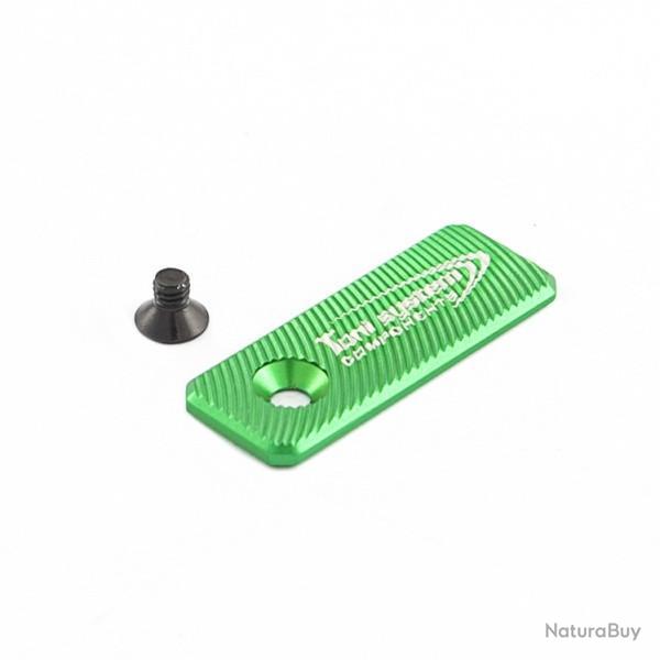 Bouton de d�verrouillage surdimensionn� trou lat�ral 42mmx16mm - TONI SYSTEM - Vert