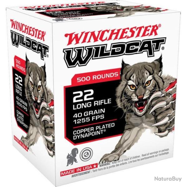 Munitions WINCHESTER cal.22lr wildcat 40gr par 500