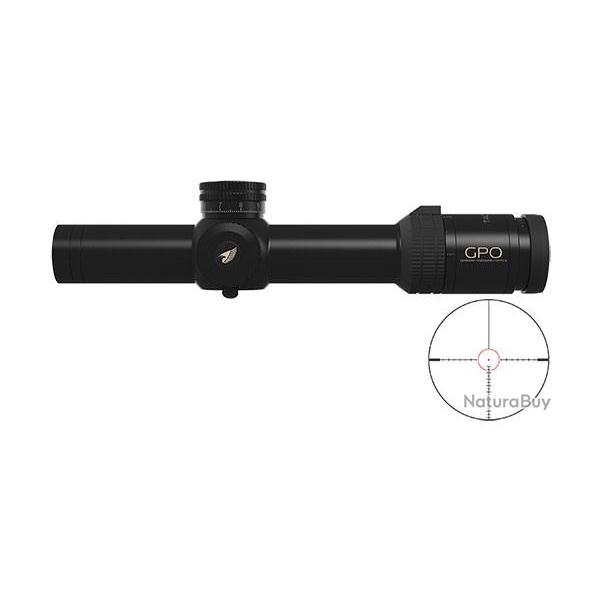 Lunette GPO Tactical 1-8x24  HS IL FFP (Mrad)