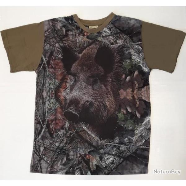 T-SHIRT SANGLIER CAMO TS