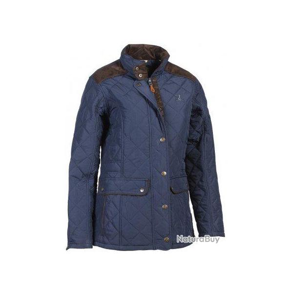 Veste matelass�e femme Edinburgh bleue PERCUSSION