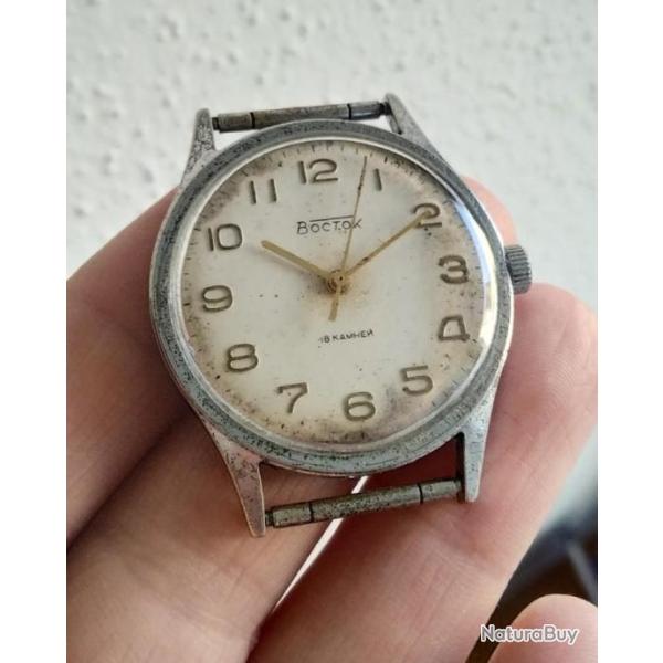 VOSTOK MONTRE M�CANIQUE ANCIENNE 18 RUBIS URSS CCCP ANN�ES 70s