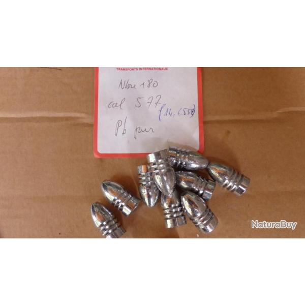 50 balles mini� .577, plomb pur 14.65 g