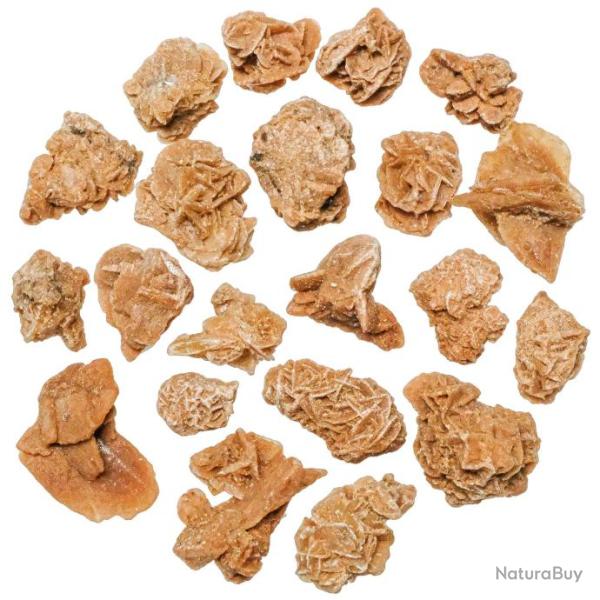 Pierres brutes roses des sables - 1.5 � 3 cm - 100 grammes
