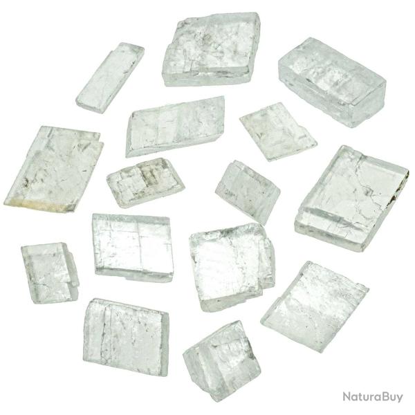 Pierres brutes spath d'Islande - 1 � 4 cm - 100 grammes