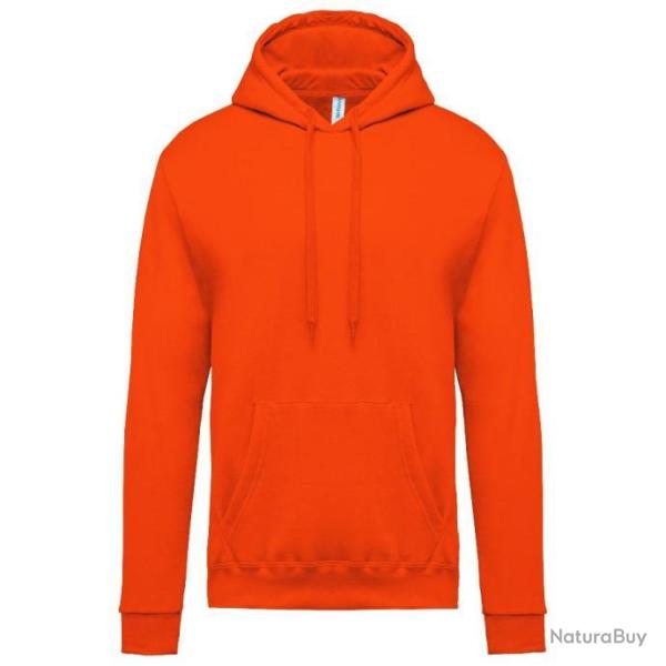 Sweat � capuche KARIBAN orange 280gr