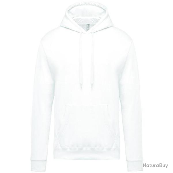 Sweat � capuche KARIBAN blanc 280gr