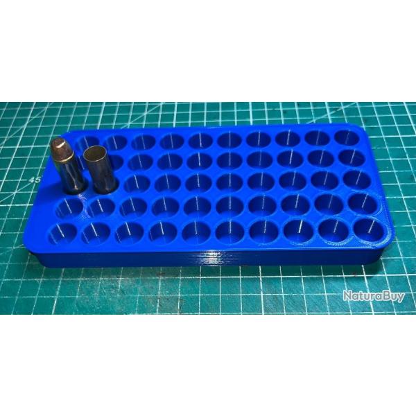Plateau de rechargement bleu optimis� pour le 44 remington magnum / 44 sp�cial