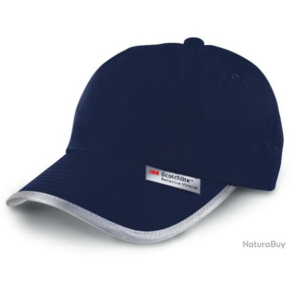 Casquette navy avec bordures reflechissantes