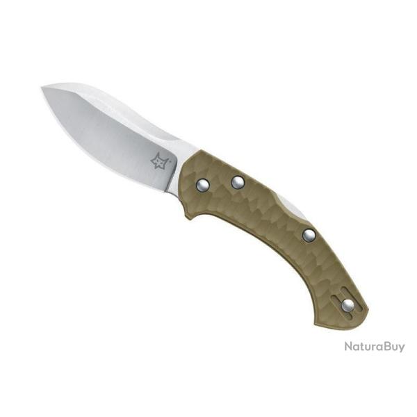 BEL1010 COUTEAU FOX KNIVES "ZERO" LAME ACIER MANCHE 10CM BEIGE NEUF