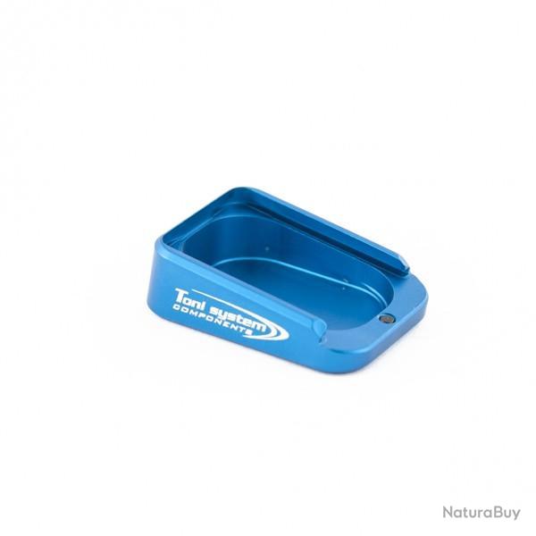 Base pad +1 rond pour CZ 75 TS Orange/Czechmate/TS 2 en aluminium - TONI SYSTEM - Bleue