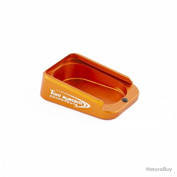 Base pad +1 rond pour CZ 75 TS Orange/Czechmate/TS 2 en aluminium - TONI SYSTEM - Orange