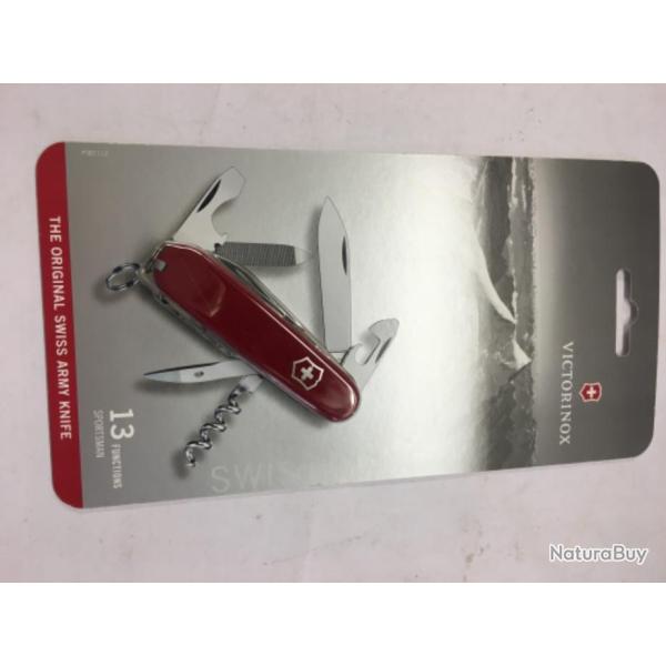 Couteau victorinox mod�le sportman  rouge