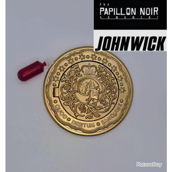 PNA EXCLUSIF!  JOHN WICK PACTE DE SANG EFFET DOR� OUVRAVLE AVEC CAPSULE DE FAUX SANG POUR LE CINEMA!