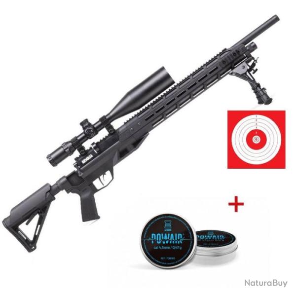 Pack carabine PCP Crosman Armada avec lunette 4-16x50 - Cal. 5.5 Pack - Pack complet