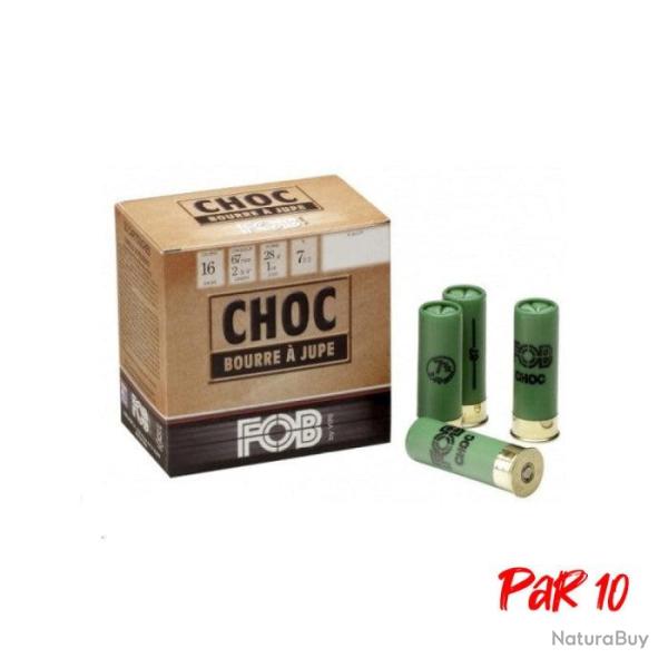 Cartouches FOB Choc Cal.16 67 28 g Par 10