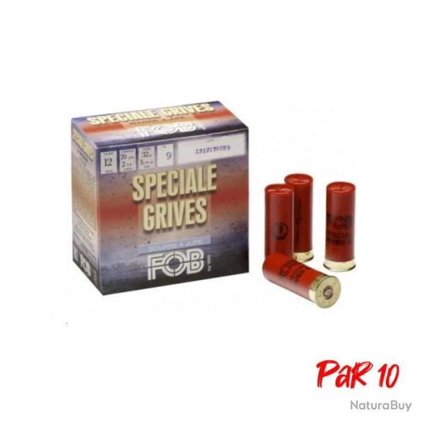 Cartouches FOB Sp�cial Grive BJ Cal.12 70 32 g Par 10