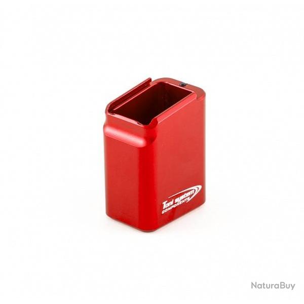 Extension chargeur +8/9 coups base pad pour CZ Tactical Sport - TONI SYSTEM - Rouge