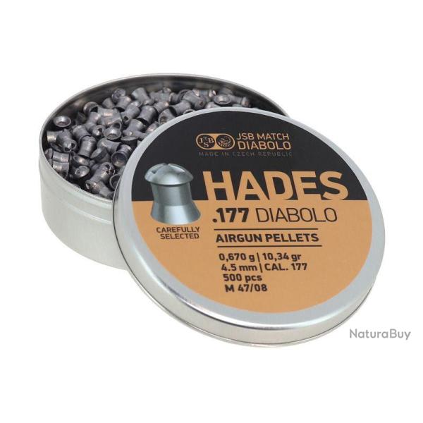 500 plombs JSB HADES cal 4.5 mm