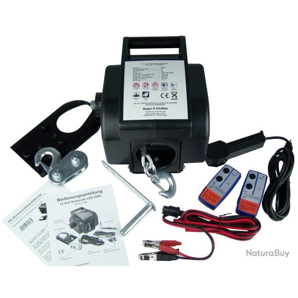 Treuil � c�ble radio 12 volts, traction 1361/2722 kg avec poulie