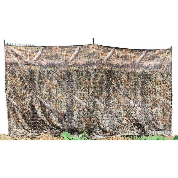 Aff�t de camouflage 3 piquets r�glables Stepland 3 m