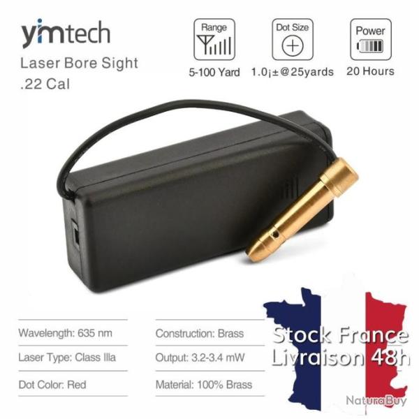 Cartouche r�glage laser 22lr universelle � batterie externe - LIVRAISON RAPIDE DEPUIS LA FRANCE