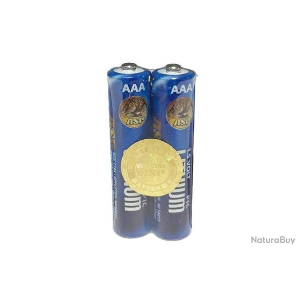 Lot de 2 piles Lithium AAA ASP