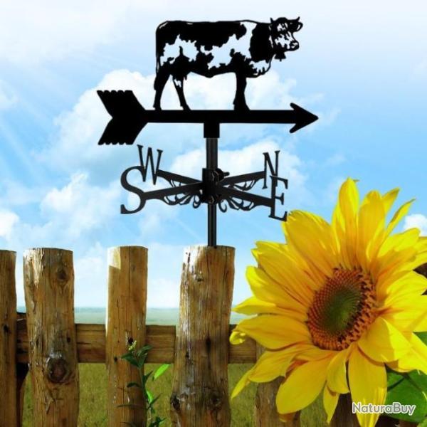 GIROUETTE en Metal - Motif Vache - Stock France/Expedition Rapide