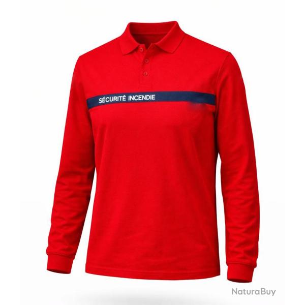Polo S�curit� Incendie Manche Longue coton Cityguard