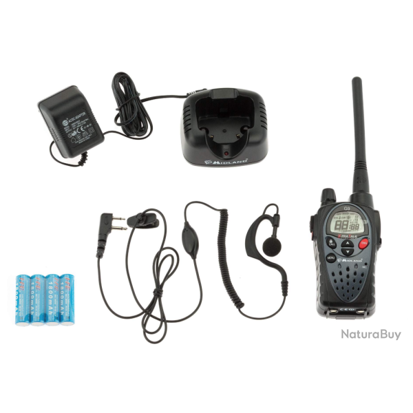 Talkie Walkie MIDLAND G9 PRO avec kit oreillette