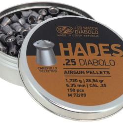 150 plombs JSB HADES cal 6.35 mm