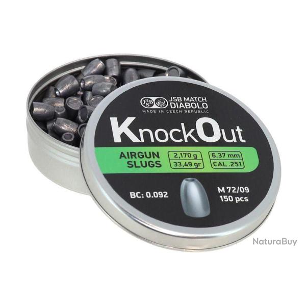 JSB KO SLUGS cal 6.37 par 150