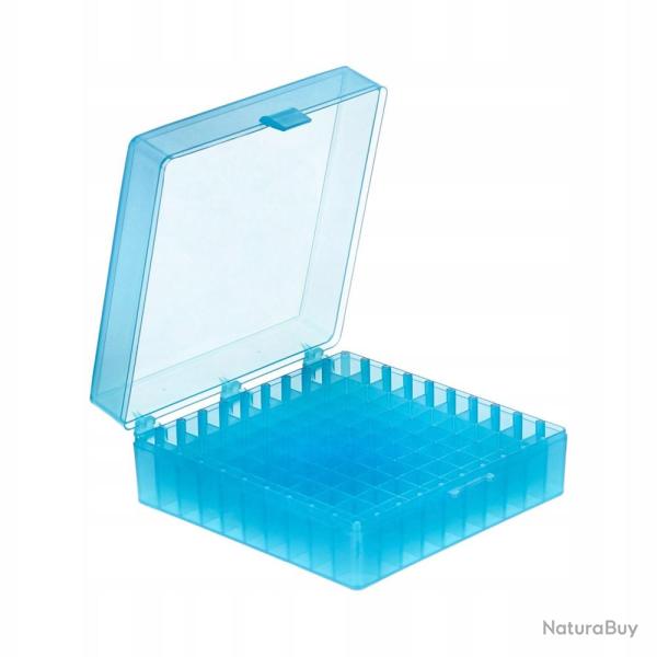 1 bo�te en polypropyl�ne 100 places pour stocker des dosettes ou de la munition