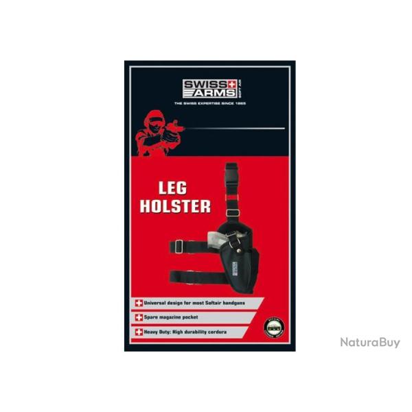 Holster de cuisse noir droitier | Swiss arms (603603 | 3559966036037)