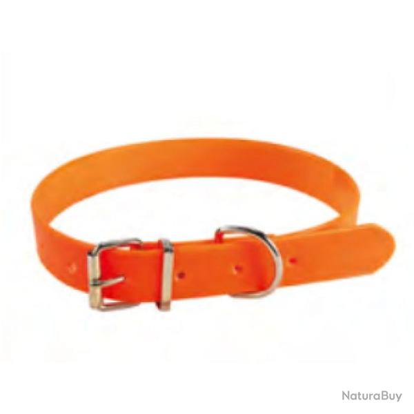 Collier Fluo Januel orange PVC long 45 cm - Orange