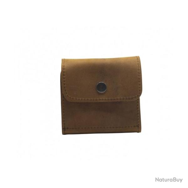 Pochette gouret Januel 9 balles - cuire pleine fleur - 9 balles