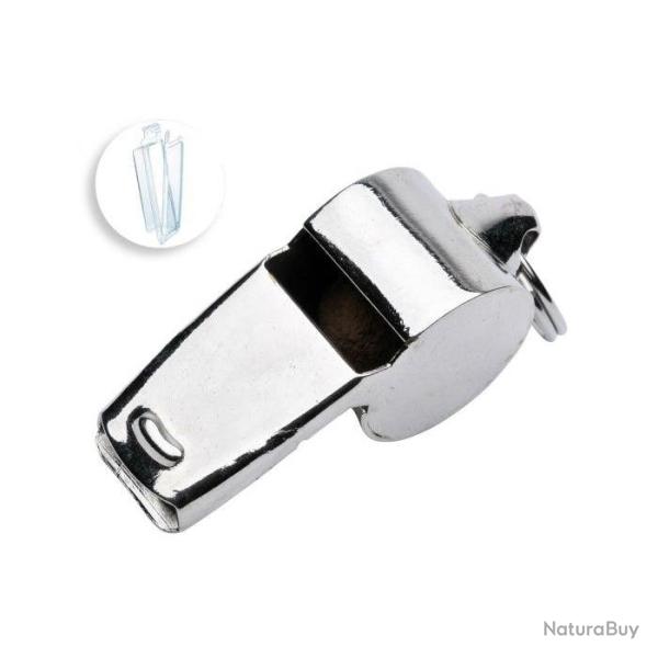 Sifflet de police Januel sous blister - Gris