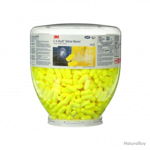 Bonbonne de 500 paire de bouchons Peltor E-A-R� soft yellow n�on - 500