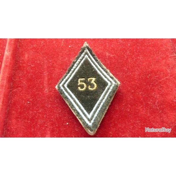 ECUSSON TISSU LOSANGE MANCHE 53 RT TRANSMISSIONS