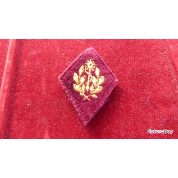 ECUSSON TISSU LOSANGE MANCHE SERVICE DE SANTE DES ARMEES