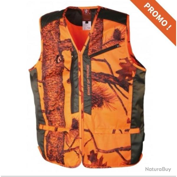 Gilet spirit of traque orange camo somlys 251n