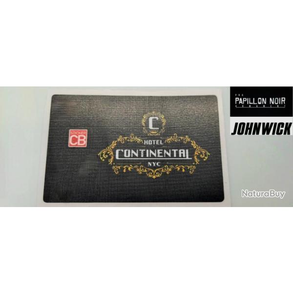 FIN R�DUCTION! JOHN WICK sticker CARTE BANCAIRE [US] afin de la transformer en BLACKCARD CONTINENTA