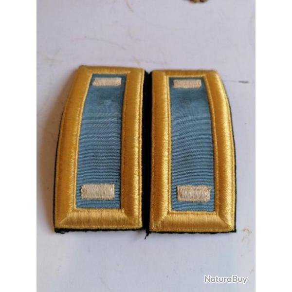 2 epaulettes grades officier de sortie arm�e us FIRST LIEUTENANT original 1