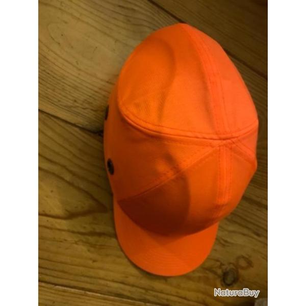 Casquette antichoc orange