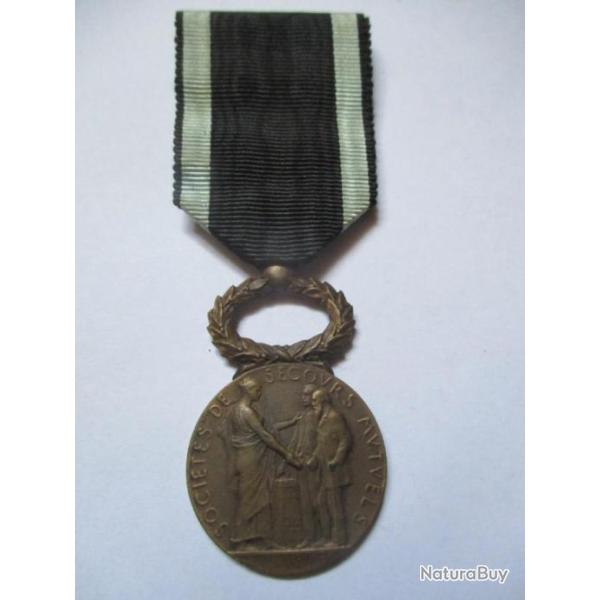 M�daille Soci�t�s Secours Mutuels 1936