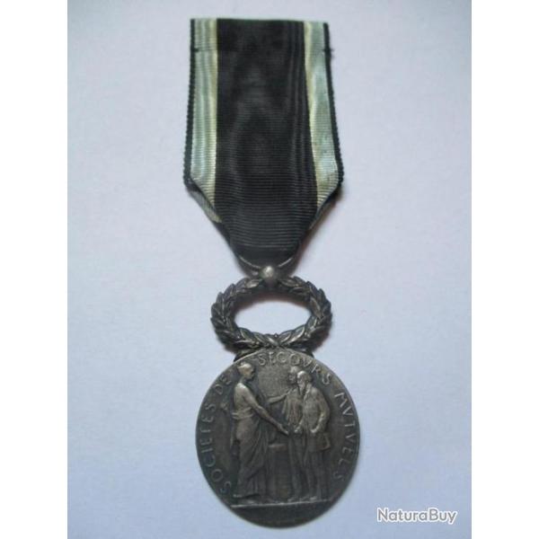 M�daille Soci�t�s Secours Mutuels 1924